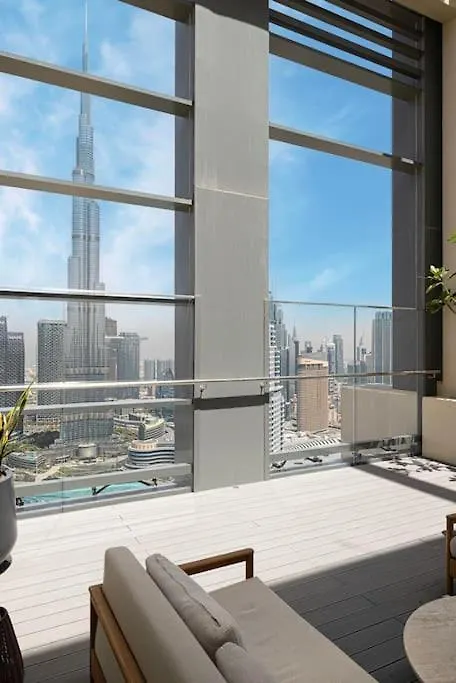 Lux Apartment With Full Burj View I 1 Min Dubai Mall الإمارات العربية المتحدة